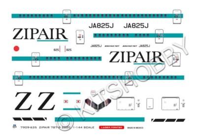 8A Decals 1/144 Boeing 787-8 - Zipair - Laser Decal | eBay