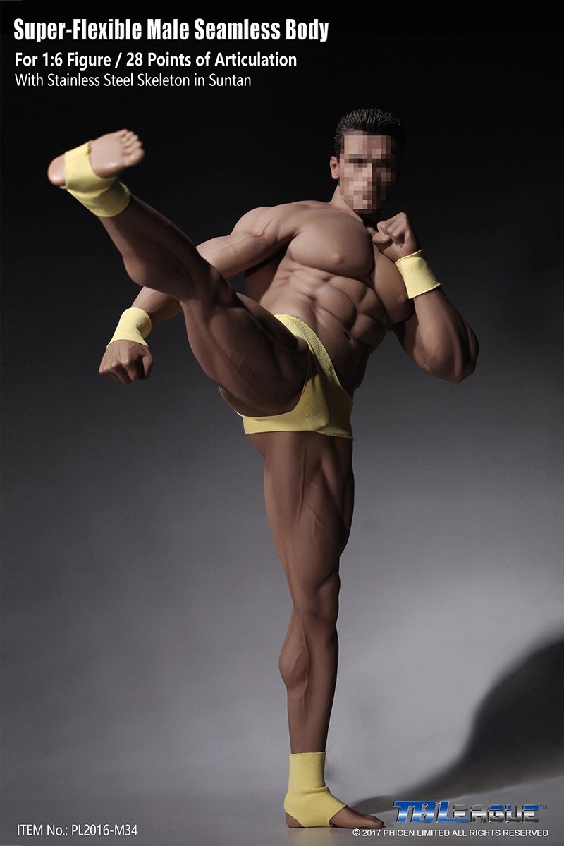 SUPER FLEXIBLE FIGURE 【PL2016-M34】 TBLeague PL2016-M34 Flexible Seamless Super Muscular Male 1