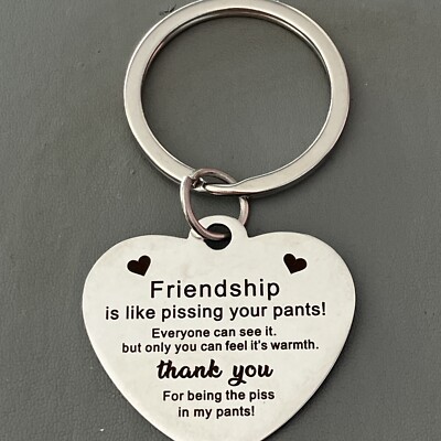 Love Heart Friendship Keyring Split Ring Silver Coloured | eBay UK