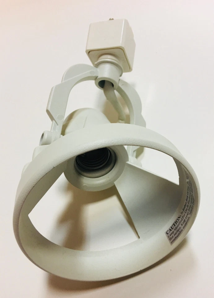 Juego de 4 cabezales-lámparas de iluminación de pista, fundido a presión (pesado) blanco, LITON LT-814; Foto 4 de 4