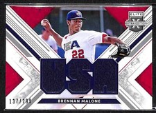 2019 Panini Elite Extra Edition USA Materials /299 #USA-BM Brennan Malone