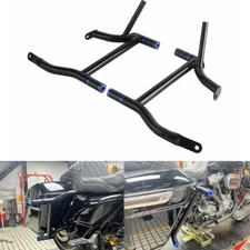 Saddlebag Guard Crash Bar & 4 Pcs End Tube Sliders For Harley Touring '14-Up FLH