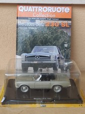 Mercedes 230 SL 1965 Cabriolet Modellino Auto Quattroruote Collection 1:24