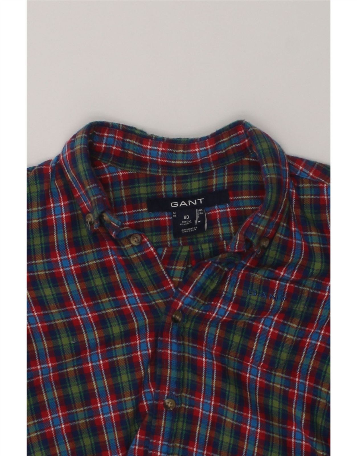 GANT Baby Boys Flannel Shirt 912 Months Green Check Cotton AK02 eBay