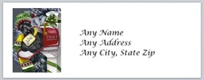Personalized Address Labels Christmas Cute Dog Mailbox  (ac 462)