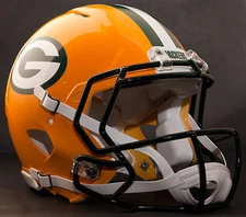 ***CUSTOM*** GREEN BAY PACKERS NFL Riddell Speed AUTHENTIC Football Helmet