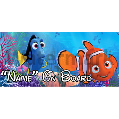 Baby an Bord Autoschild Disney Findet Nemo personalisiert (2)
