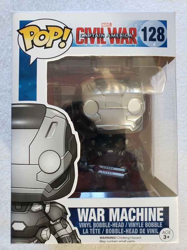 FUNKO POP! MARVEL CIVIL WAR CAPTAIN AMERICA WAR MACHINE #128
