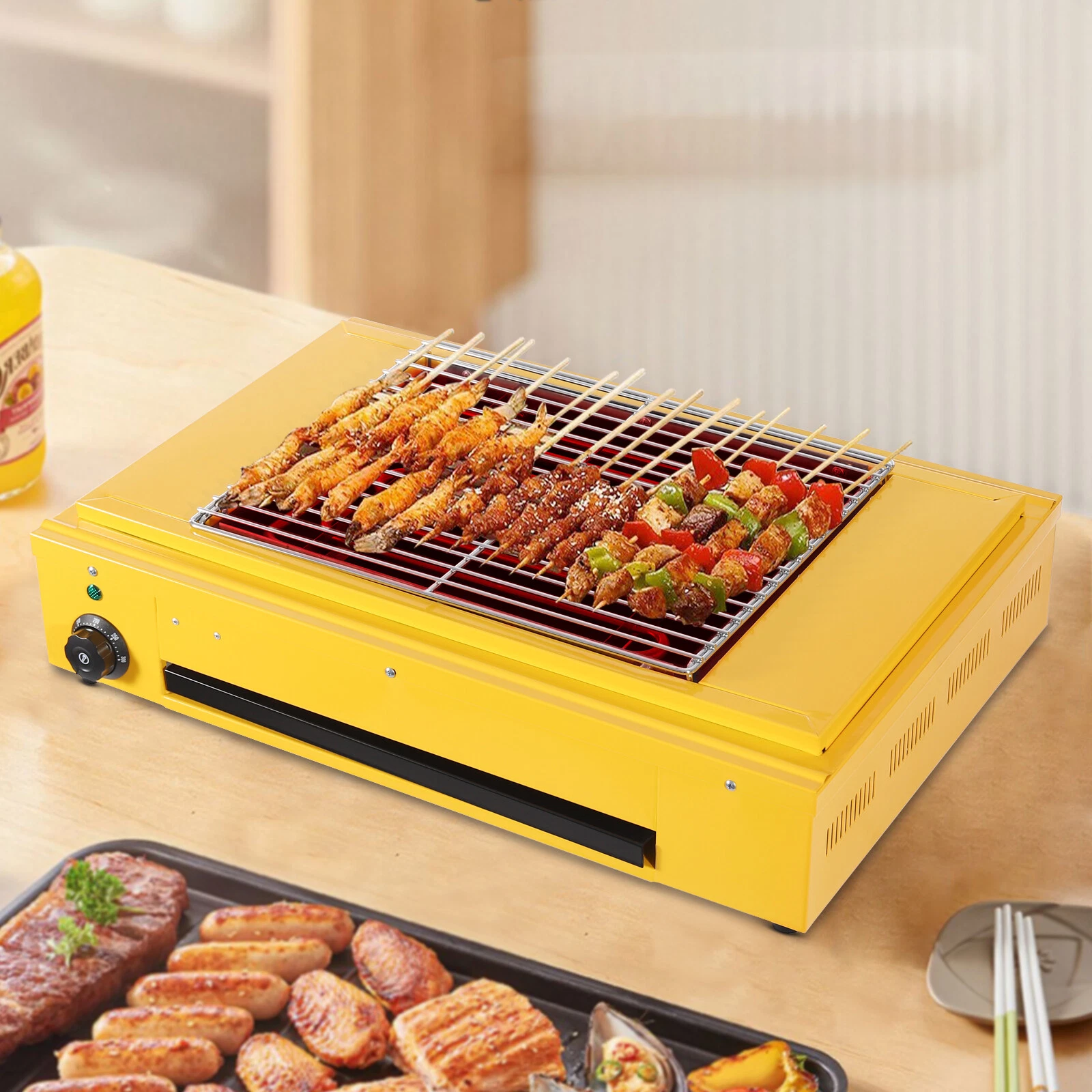 Portable Outdoor Barbecue Grill Electric Grill Tabletop Electric Indoor Grill