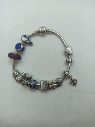 Bracciale Pandora Completo Di 13 Charms - Foto 2 di 14