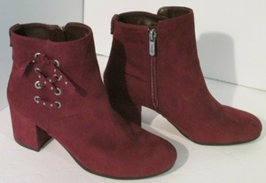maroon boots ladies