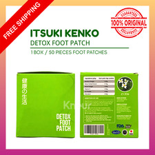 1X ITSUKI KENKO Natural Detox Foot Patch 50 Pcs Herbal Cleansing - FREE SHIP