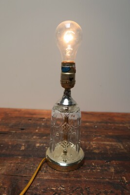 Excelsior Small Glass Boudoir Table Lamp 4'' x 4'' x H 10''