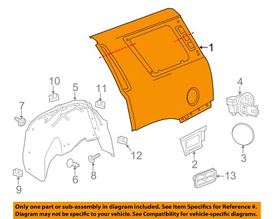 GM OEM 15-20 Escalade Quarter Panel Components-Quarter Panel 23184164 ...