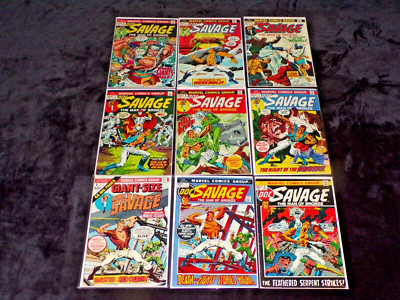DOC SAVAGE 1 2 3 4 5 6 7 8 MARVEL 1972 WEREWOLF BY NIGHT BUSCEMA STERANKO LOT 32