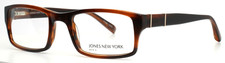 JONES NEW YORK J512 Tortoise Mens Rectangle Full Rim Eyeglasses 51-21-140 B:34