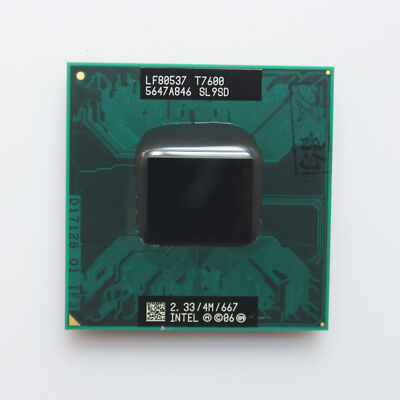 Intel Core 2 Duo T7600 2.33 GHz 4M 667 Mobile Dual-Core CPU SL9SD Processor