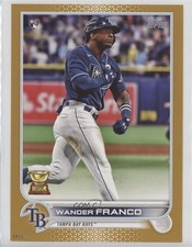 2022 Topps Series 1 Topps.com Online Exclusive 5x7 Gold /10 Wander Franco 7c5