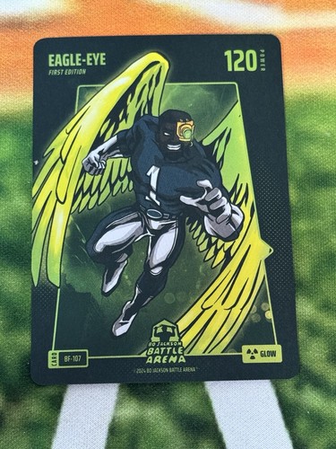 Bo Jackson Battle Arena Eagle-Eye Glow Battlefoil #BF-107 Jalen Hurts Eagles RG