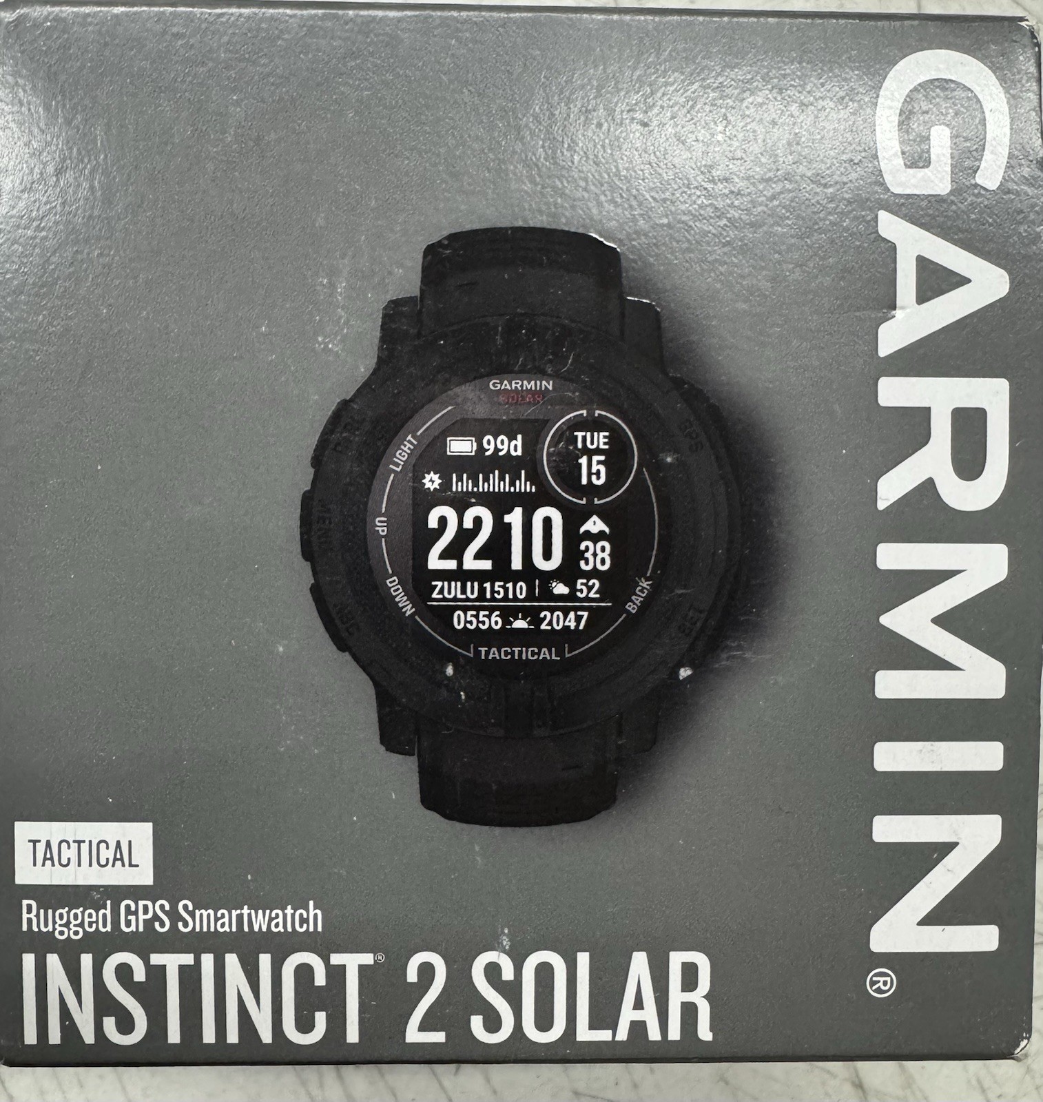 Garmin Instinct 2 Solar Tactical Edition GPS Watch - Black
