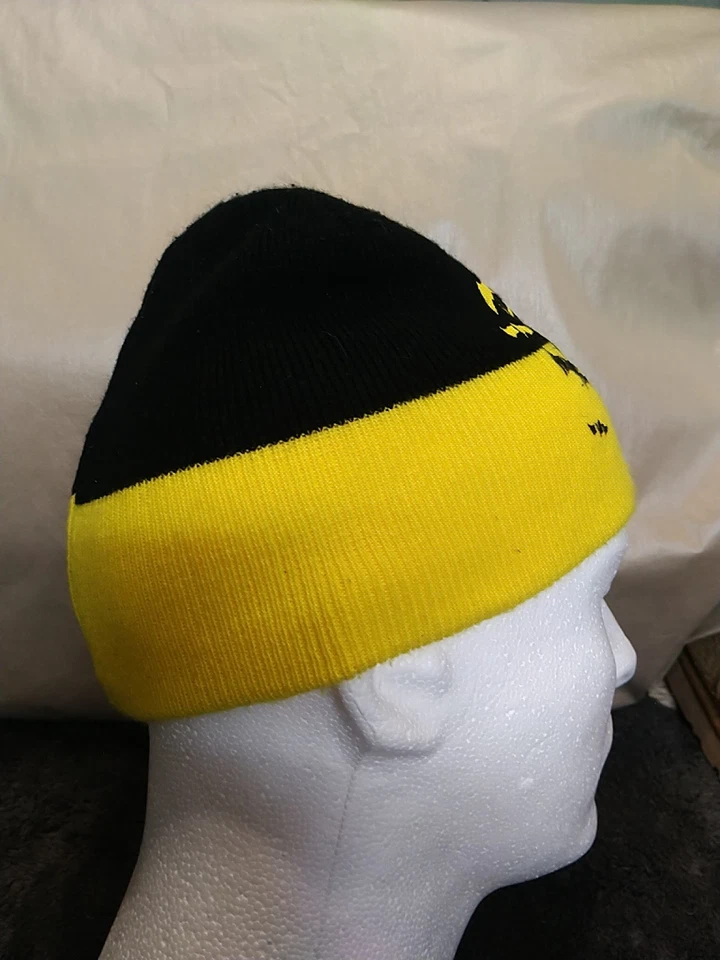 Бэтмен Beanie шляпа зимняя крышка черный/желтый, один размер, DC Comic - Изображение 2 из 4
