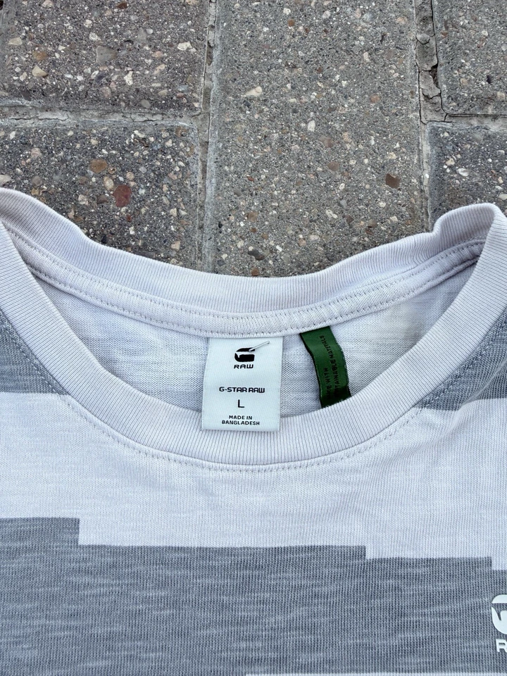 Camiseta G Star Raw Denim Rayas Talla L Foto 4 de 4