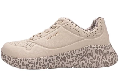Skechers Damen UNO LITE Hellbeige/Leo 177293 OFWT Schuhe