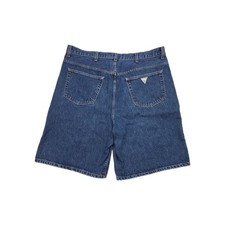 VTG 90s Guess Jeans Blue Denim Shorts Men 40x10 USA Made Y2K Streetwear Hip Hop