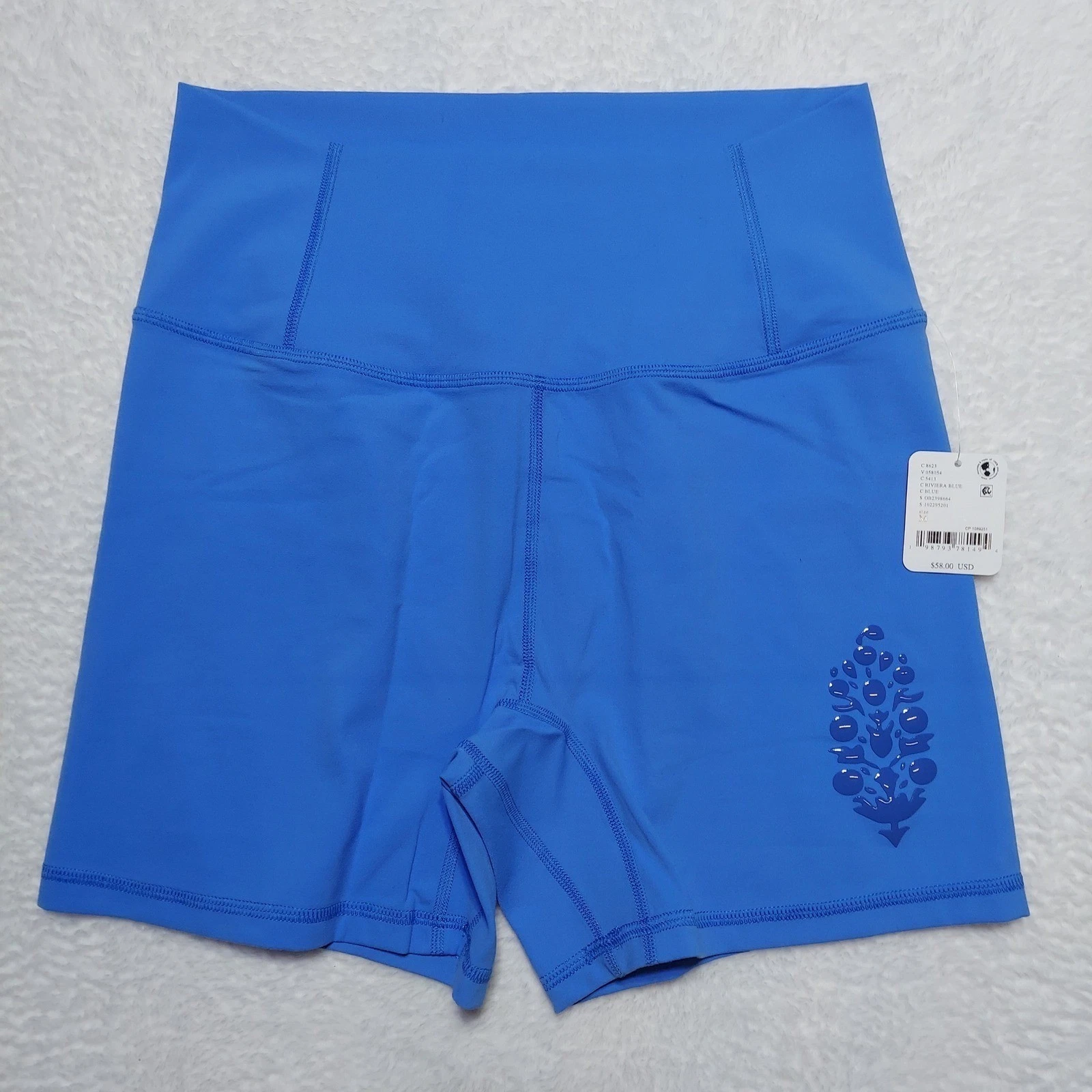 Free People Never Better Silicone Logo Bike Shorts Women's Size M