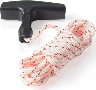 Versatile 10 ft 3.5mm Pull Rope Replacement with Handle for Mowers & More