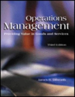Operations Management: Providing Value in Goods and Services - Hardcover - GOOD