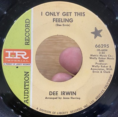 DEE IRWIN I Only Get This Feeling 45 IMPERIAL PROMO Northern Soul VG+*