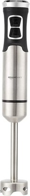 Amazon Basics Multi-Speed Immersion Hand Blender for Kitchen Mixing, Silver