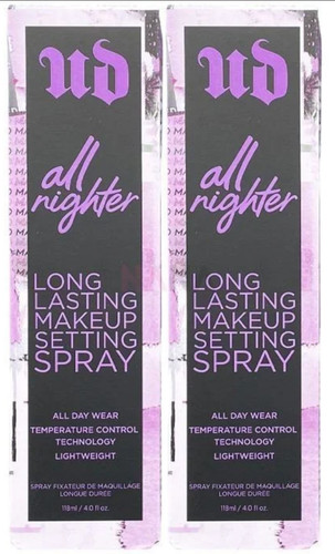 Urban Decay All Nighter Long Lasting Makeup Setting Spray, Pack of 2