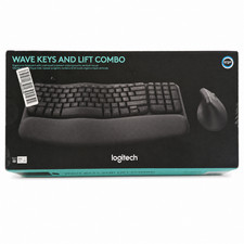 Logitech Wave Keys Lift Ergonomic Keyboard Mouse Combo Graphite Open Box