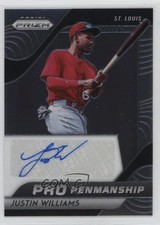 2020 Panini Prizm Pro Penmanship Justin Williams #PP-JW Auto 13nz