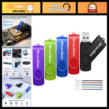 5 Pack 2GB USB Flash Drives, USB 2.0 Memory Sticks for Data Storage & Backup