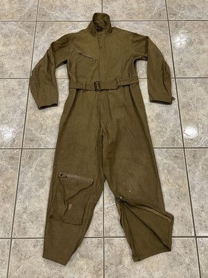 Vtg 30's WWII US Army Air Force Type A-4 Flight Suit ODB Coverall