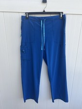 Carhartt Force Scrubs Pants Womens XL  Blue Elastic Waist