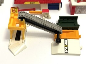 Lot of Vintage Galoob Micro Machines Travel City Pieces Quarry, House, City Hall