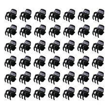 100PCS Tiny Hair Clips for Girl,Mini Claw Clips for Women, 1Cm Black Plastic Min