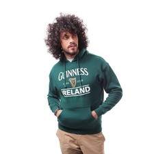 Guinness 1759 Official Hoodie Ireland Harp Sweatshirt Pullover Green Large NWT