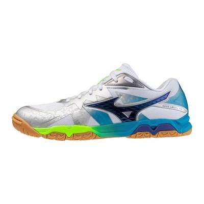 MIZUNO Wave Medal HS 81GA2677 77 White Passion Blue 2E Table Tennis Shoes