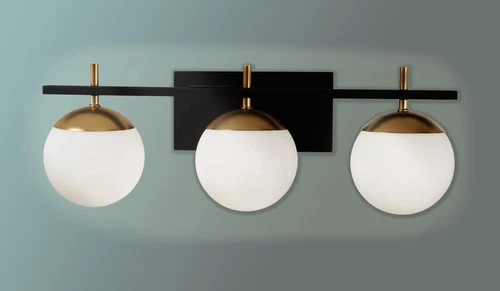 GEORGE KOVACS P1353-618 Alluria Vanity Bath Light, 3-Light, 8.5-in H x 24-in W - Picture 6 of 6