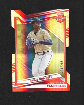 2022 Panini Elite Extra Edition Cam Collier #18 Prime Numbers C Die-Cut 201/205