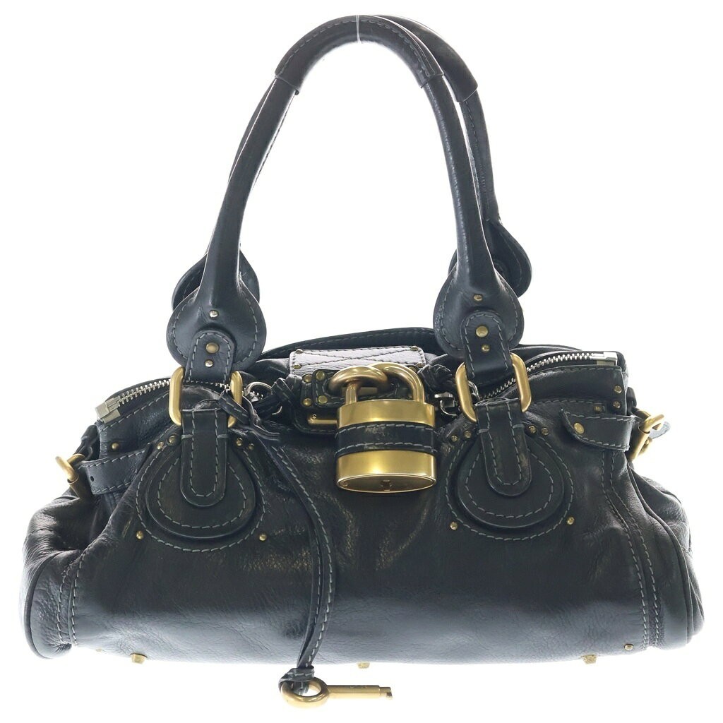 Chloe Paddington Black Leather Satchel Bag Rare Archive Y2K Vintage Auth