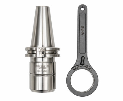 PRECISION 5/8-11 CAT40 ER32 2.76 '' COLLET CHUCK TOOL HOLDER WITH BEARING WRENCH