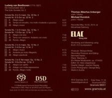 THOMAS ALBERTUS IRNBERGER / MICHAEL KORSTICK LUDWIG VAN BEETHOVEN: VIOLINSONATEN