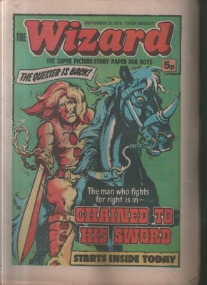 THE WIZARD comic  - September 25, 1976