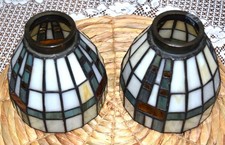 Tiffany Style Stained Glass Light Shade Ceiling Fan Chandelier Sconce set of 2